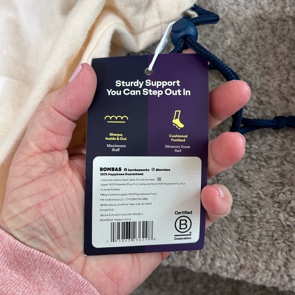 NWT Bombas Sunday Slippers. Comfort. Cozy. Sherpa. Cushioned. Men’s 8.5/9 - Picture 6 of 7